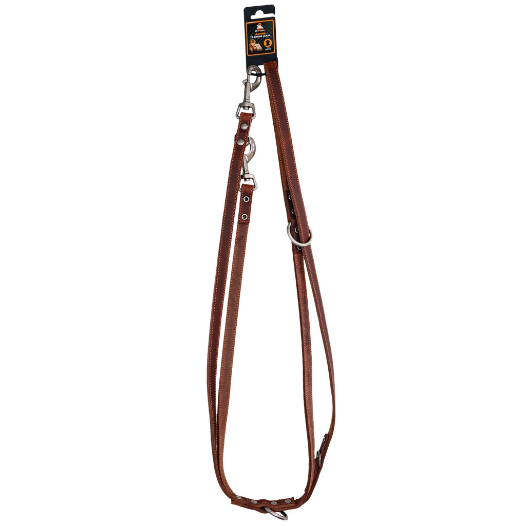 Spotted! Pro Leder Trainingsleine Braun
