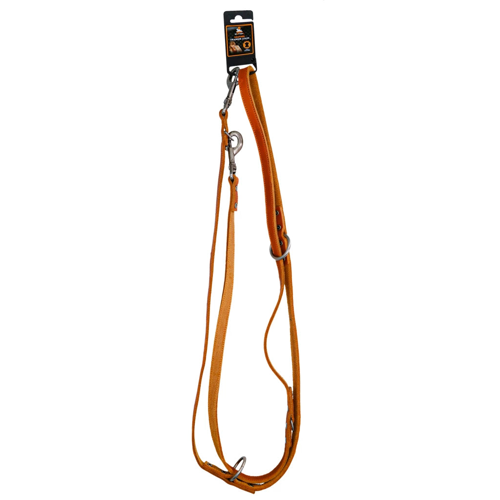 Spotted! Pro Leder Trainingsleine Cognac