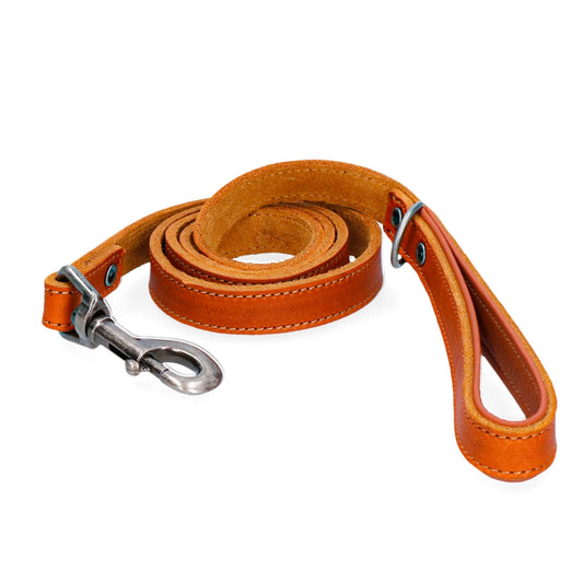 Spotted! Pro Leder Hundeleine Cognac